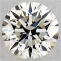 Natural Diamond 0.40 Carats, Round with Excellent Cut, K Color, VS1 Clarity and Certified by GIA
