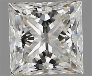 Picture of Natural Diamond 1.50 Carats, Princess with  Cut, I Color, IF Clarity and Certified by GIA