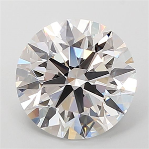 Picture of Lab Grown Diamond 3.59 Carats, Round with Ideal Cut, D Color, VVS1 Clarity and Certified by IGI