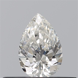 Picture of Natural Diamond 0.23 Carats, Pear with  Cut, H Color, VVS2 Clarity and Certified by GIA