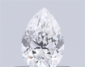 Picture of Natural Diamond 0.43 Carats, Pear with  Cut, E Color, VVS2 Clarity and Certified by GIA