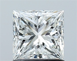 Picture of Natural Diamond 1.01 Carats, Princess with  Cut, G Color, VS1 Clarity and Certified by GIA