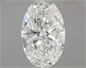 Diamante Natural 0.71 quilates, Ovalado , Color H, claridad VVS1 y certificado GIA