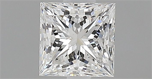 Foto Diamante Natural 0.56 quilates, Princesa , Color G, claridad SI1 y certificado GIA de