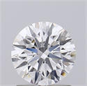 Lab Grown Diamond 1.13 Carats, Round with Ideal Cut, D Color, VVS1 Clarity and Certified by IGI