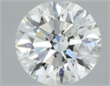 Natural Diamond 0.80 Carats, Round with Excellent Cut, G Color, SI2 Clarity and Certified by GIA