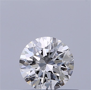 Picture of Natural Diamond 0.42 Carats, Round with Excellent Cut, E Color, VVS2 Clarity and Certified by GIA