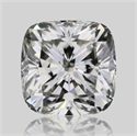 Natural Diamond 0.50 Carats, Cushion with  Cut, H Color, SI2 Clarity and Certified by GIA