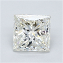 Natural Diamond 1.20 Carats, Princess with  Cut, J Color, VS1 Clarity and Certified by GIA