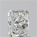 Natural Diamond 0.90 Carats, Radiant with  Cut, F Color, VS2 Clarity and Certified by GIA