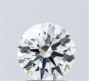 Picture of Lab Grown Diamond 1.54 Carats, Round with Ideal Cut, F Color, VVS2 Clarity and Certified by IGI