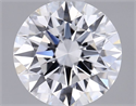 Lab Grown Diamond 1.03 Carats, Round with Ideal Cut, D Color, VVS2 Clarity and Certified by IGI