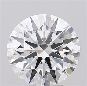 Picture of Lab Grown Diamond 2.69 Carats, Round with Excellent Cut, D Color, FL Clarity and Certified by GIA