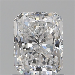 Picture of Natural Diamond 0.91 Carats, Radiant with  Cut, D Color, VS1 Clarity and Certified by GIA