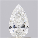 Natural Diamond 0.57 Carats, Pear with  Cut, H Color, SI1 Clarity and Certified by GIA