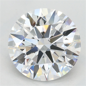 Picture of Lab Grown Diamond 3.44 Carats, Round with Excellent Cut, D Color, VVS1 Clarity and Certified by GIA