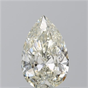 Natural Diamond 0.90 Carats, Pear with  Cut, K Color, SI2 Clarity and Certified by GIA