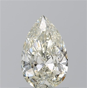 Picture of Natural Diamond 0.90 Carats, Pear with  Cut, K Color, SI2 Clarity and Certified by GIA
