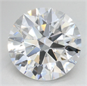 Lab Grown Diamond 3.15 Carats, Round with Ideal Cut, D Color, VVS1 Clarity and Certified by IGI