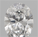 Natural Diamond 0.18 Carats, Oval with  Cut, D Color, VVS2 Clarity and Certified by IGI