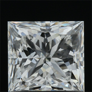 Picture of Natural Diamond 1.03 Carats, Princess with  Cut, F Color, VS2 Clarity and Certified by GIA