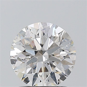 Picture of Natural Diamond 1.31 Carats, Round with Excellent Cut, I Color, SI2 Clarity and Certified by GIA