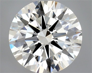 Picture of Natural Diamond 0.50 Carats, Round with Excellent Cut, I Color, VVS2 Clarity and Certified by GIA