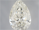 Natural Diamond 0.40 Carats, Pear with  Cut, H Color, VS1 Clarity and Certified by IGI