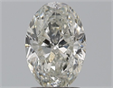 Natural Diamond 1.51 Carats, Oval with  Cut, H Color, SI2 Clarity and Certified by GIA