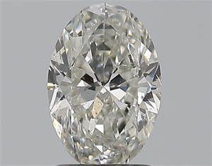 Picture of Natural Diamond 1.51 Carats, Oval with  Cut, H Color, SI2 Clarity and Certified by GIA