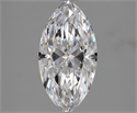 Natural Diamond 1.51 Carats, Marquise with  Cut, D Color, VS2 Clarity and Certified by GIA
