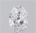 Natural Diamond 0.50 Carats, Oval with  Cut, D Color, VVS1 Clarity and Certified by GIA