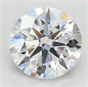 Lab Grown Diamond 2.57 Carats, Round with Excellent Cut, D Color, VVS1 Clarity and Certified by GIA