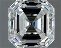 Natural Diamond 1.01 Carats, Asscher with  Cut, H Color, VVS2 Clarity and Certified by IGI