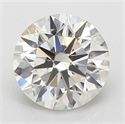 Natural Diamond 0.50 Carats, Round with Excellent Cut, H Color, VVS2 Clarity and Certified by GIA