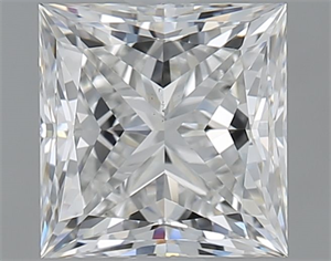 Picture of Natural Diamond 1.70 Carats, Princess with  Cut, F Color, VS2 Clarity and Certified by GIA