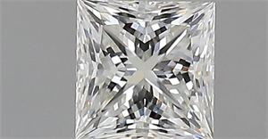Picture of Natural Diamond 0.51 Carats, Princess with  Cut, G Color, IF Clarity and Certified by IGI