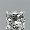 Diamante Natural 0.42 quilates, Princesa , Color F, claridad VS1 y certificado IGI