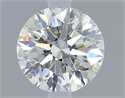 Natural Diamond 0.40 Carats, Round with Excellent Cut, H Color, SI1 Clarity and Certified by GIA