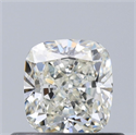 Diamante Natural 0.47 quilates, Del cojín , Color J, claridad VVS2 y certificado GIA