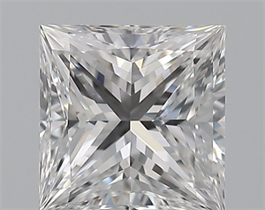 Picture of Natural Diamond 0.70 Carats, Princess with  Cut, D Color, VS2 Clarity and Certified by GIA