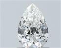 Diamante Natural 0.70 quilates, De pera , Color H, claridad SI2 y certificado GIA