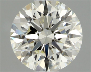 Picture of Natural Diamond 0.42 Carats, Round with Excellent Cut, L Color, IF Clarity and Certified by GIA