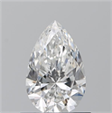 Natural Diamond 0.70 Carats, Pear with  Cut, E Color, VVS2 Clarity and Certified by GIA
