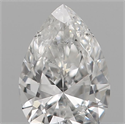 Natural Diamond 0.14 Carats, Pear with  Cut, E Color, VS2 Clarity and Certified by IGI