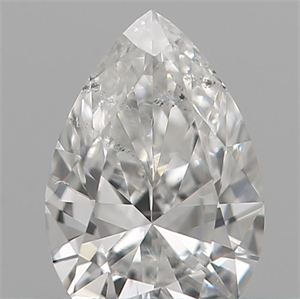 Picture of Natural Diamond 0.14 Carats, Pear with  Cut, E Color, VS2 Clarity and Certified by IGI