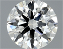 Natural Diamond 0.51 Carats, Round with Excellent Cut, H Color, VS2 Clarity and Certified by GIA
