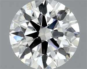 Picture of Natural Diamond 0.51 Carats, Round with Excellent Cut, H Color, VS2 Clarity and Certified by GIA