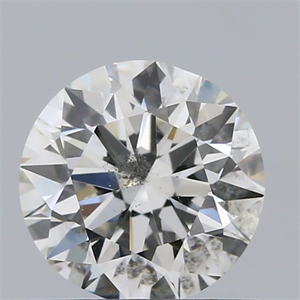 Picture of Natural Diamond 0.70 Carats, Round with Excellent Cut, I Color, I1 Clarity and Certified by GIA