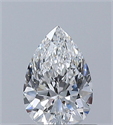 Natural Diamond 0.50 Carats, Pear with  Cut, F Color, SI1 Clarity and Certified by GIA
